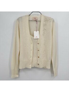 Kilte Collection Cashmere Bijou Tank and Cardigan Sweater Matching Set size 2-M